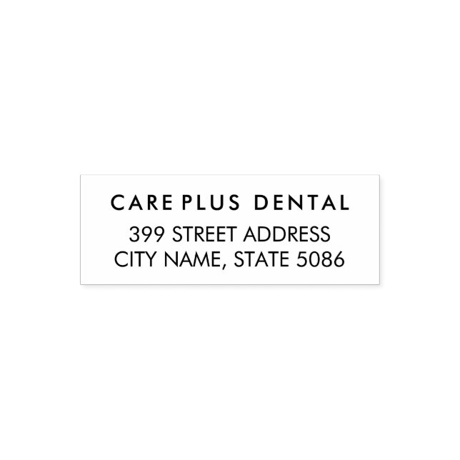 Modern Business Address with Professional Logo  Self-inking Stamp (Design)