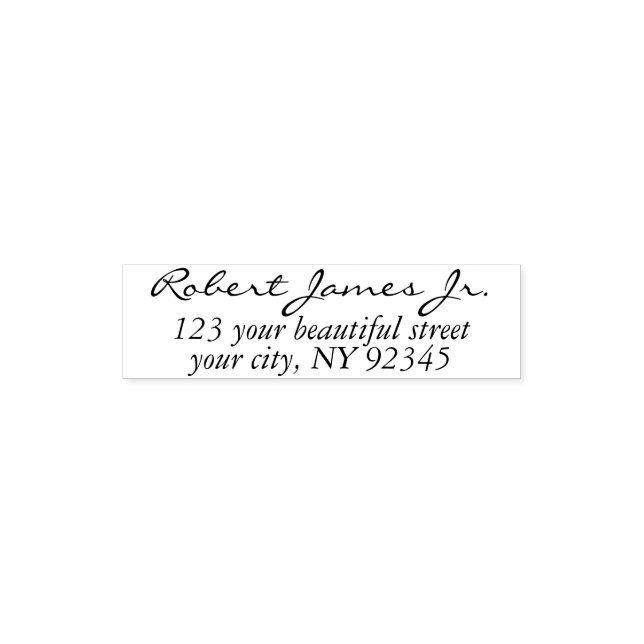 Modern Business Address with Professional Logo  Self-inking Stamp (Design)