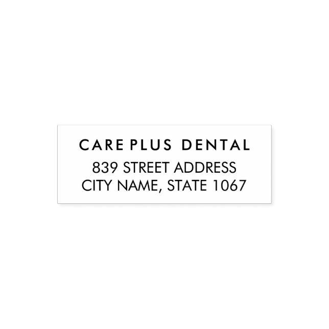 Modern Business Address with Professional Logo  Self-inking Stamp (Design)