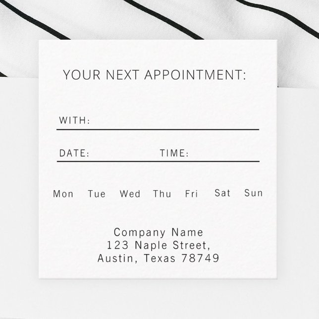 Modern Business Appointment Card (Creator Uploaded)