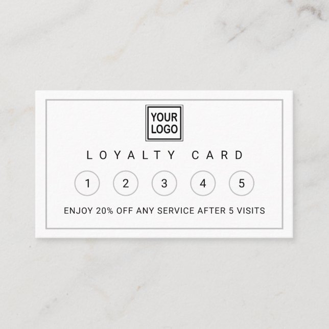Modern Business Branding Logo Loyalty Card (Front)
