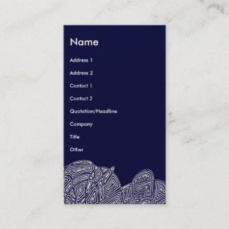 Modern Business Card (Abstract Front and Back)