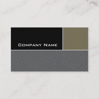 Modern Business Card Construction Khaki Stripes