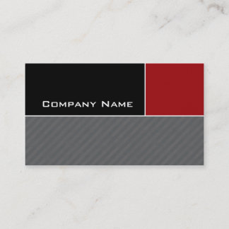Modern Business Card Construction Red Stripes