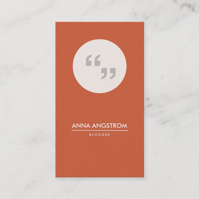 Modern Business Card | No. 42 (Front)