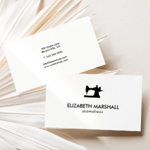 Modern Business Card No. 73   Sewing Machine