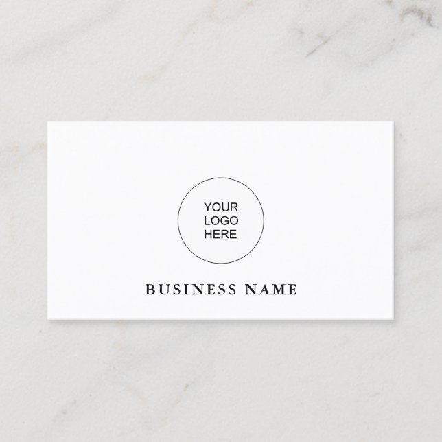 Modern Business Cards Add Company Logo Here (Front)