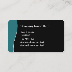 Modern Business Cards Rounded Corners