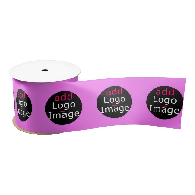 Modern Business Chic Promotional Customisable Pink Satin Ribbon (Spool)
