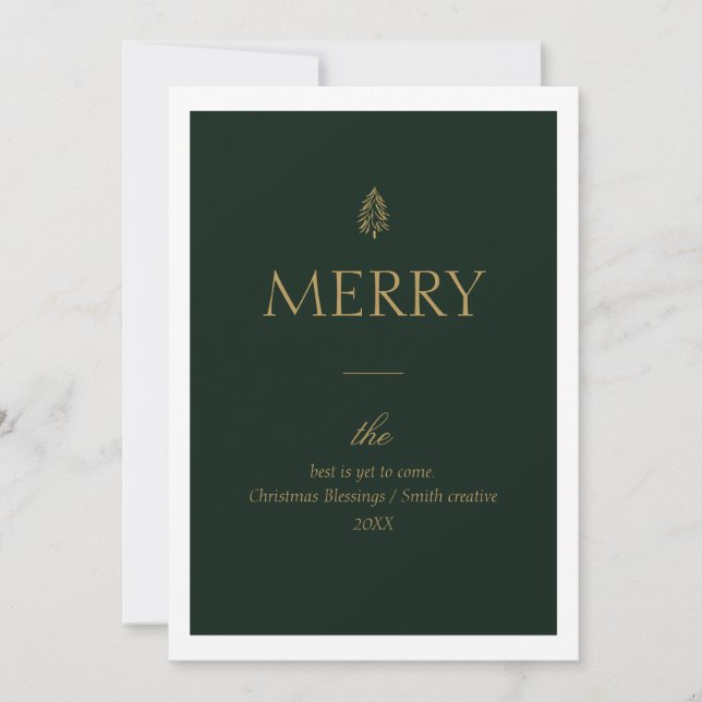 Modern Business Christmas Card (Front)