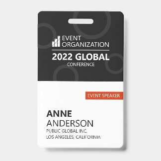 Modern Business Conference Event ID Badge