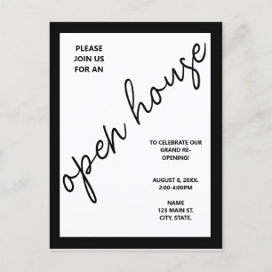 Modern Business Corporate Open House Invitation Postcard