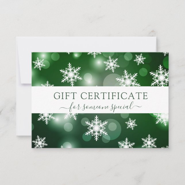 MODERN BUSINESS CRISTMAS CERTIFICATE gift for you (Front)