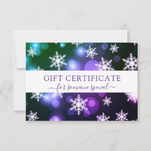 MODERN BUSINESS CRISTMAS CERTIFICATE gift for you