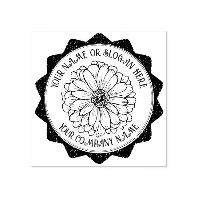 MODERN BUSINESS | Custom Business Logo Company Rubber Stamp (Imprint)