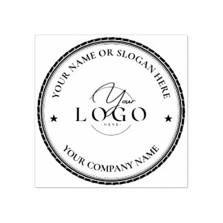 MODERN BUSINESS | custom elegant Business Logo Rub Rubber Stamp