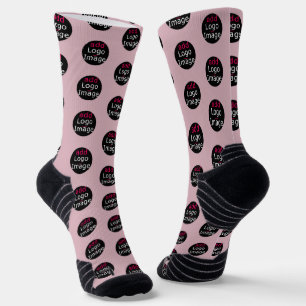 Modern Business Customisable Promo Dusty Rose Pink Socks