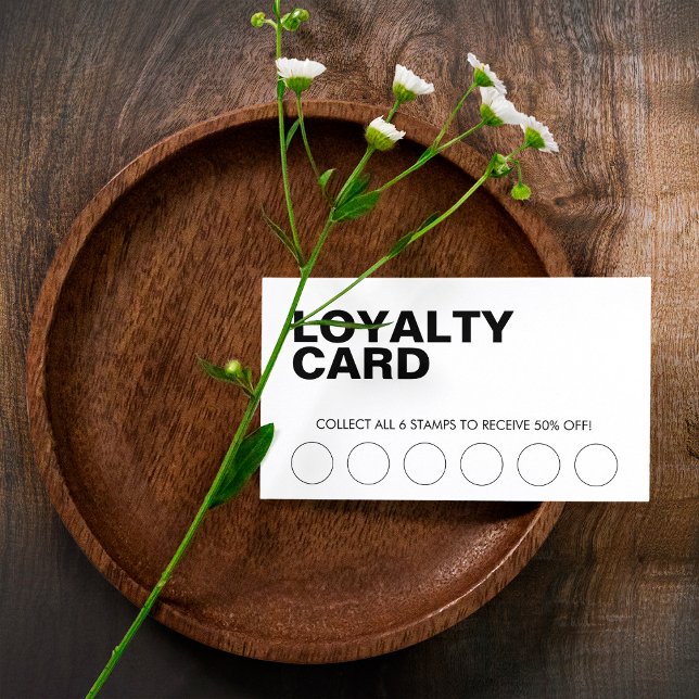 Modern Business Discount Loyalty Card (Creator Uploaded)