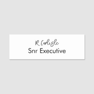 Modern Business Events Employees Name Tag