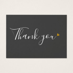 Modern Business Gift Certificate Thank You Heart