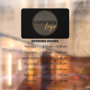 MODERN BUSINESS HOURS OF OPERATION STORE LOGO