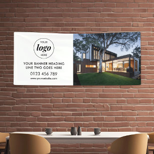 Modern Business Logo Advertising Backdrop Photo 6' Banner