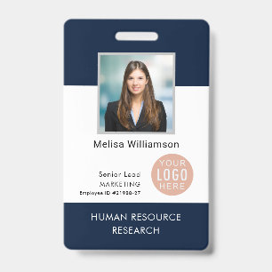 Modern Business Logo and Employee Photo ID Badge