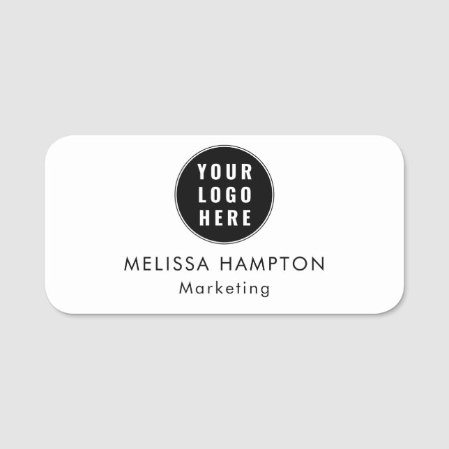 Modern Business Logo and Employees Name Tag (Front)