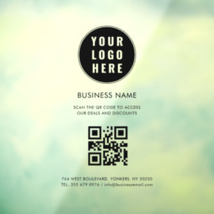 Modern Business Logo and QR Code Custom