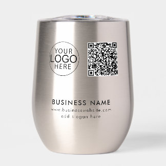 Modern Business Logo and QR Code Promotional Swag