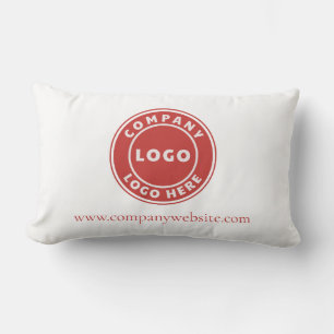Modern Business Logo and Website Showroom Lumbar Cushion