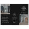Modern Business Logo Black Photo Trifold Brochure