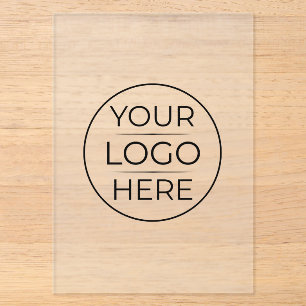 Modern Business Logo Branding Acrylic Invitations
