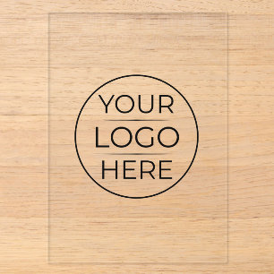 Modern Business Logo Branding Acrylic Invitations