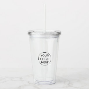 Modern Business Logo Branding  Acrylic Tumbler