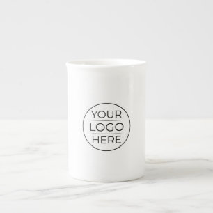 Modern Business Logo Branding Bone China Mug