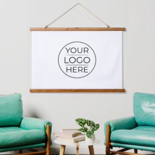 Modern Business Logo Branding Hanging Tapestry
