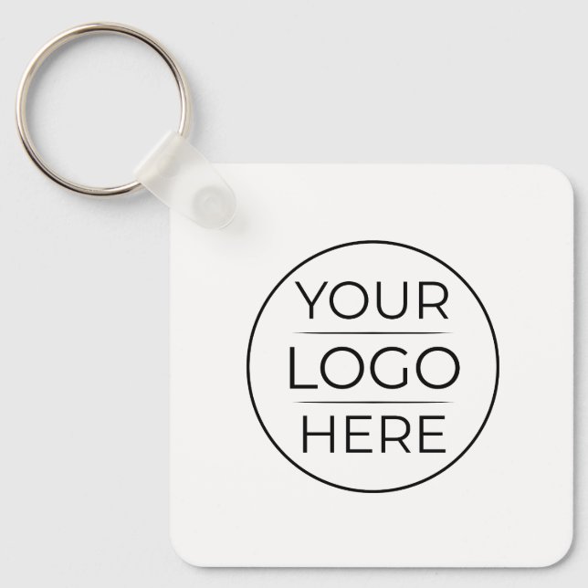 Modern Business Logo Branding Key Ring (Front)