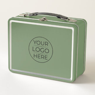 Modern Business Logo Branding Metal Lunch Box