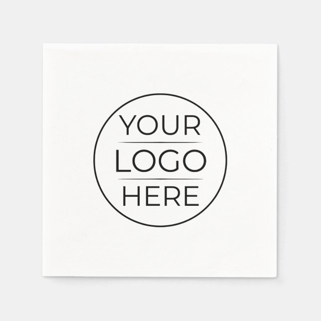 Modern Business Logo Branding Napkin (Front)