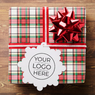 Modern Business Logo Branding Tree Decoration Card