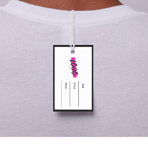 Modern Business Logo Clothing Label tag Hang card