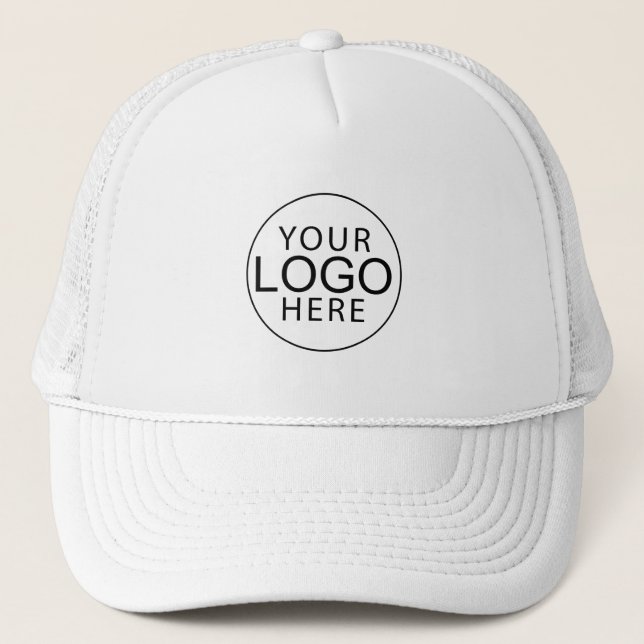 Modern Business Logo Custom Corporate Trucker Hat (Front)