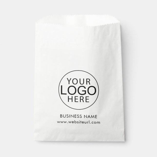 Modern Business Logo Custom Favour Bags (Front)