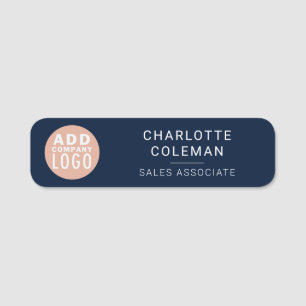 Modern Business Logo Employees Magnetic Name Tag