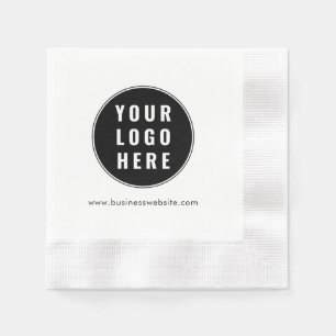 Modern Business Logo Employees Paper Napkin