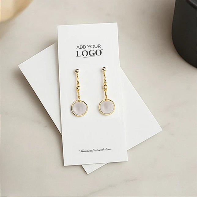 Modern Business Logo Jewellery Earring Display Car Calling Card (Creator Uploaded)