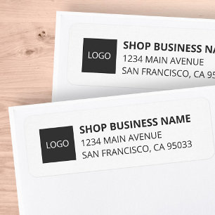 Modern Business Logo Mailing Return Address