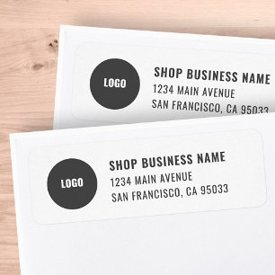 Modern Business Logo Mailing Return Address