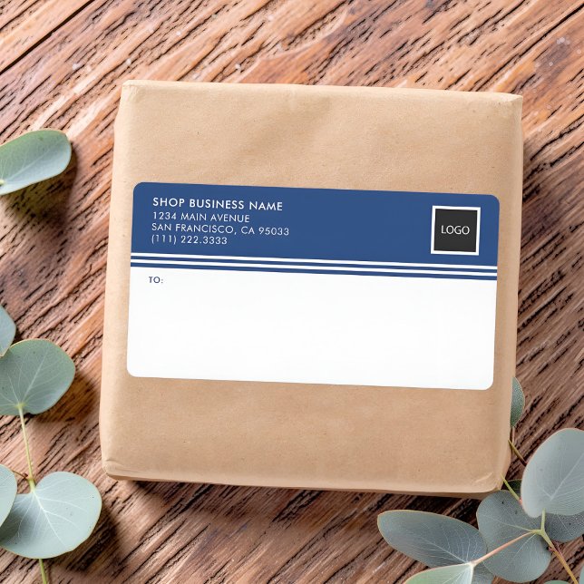 Modern Business Logo Mailing Shipping Labels (Creator Uploaded)